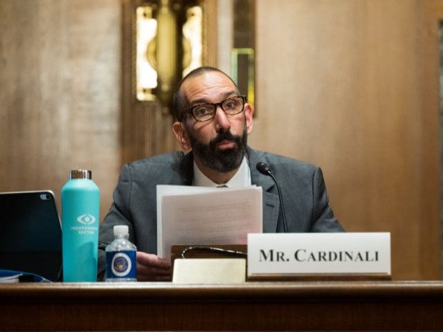 Independent Sector, Daniel J. Cardinali, nonprofits, U.S. Senate Finance Committee, charitable giving, tax relief, U.S. Congress