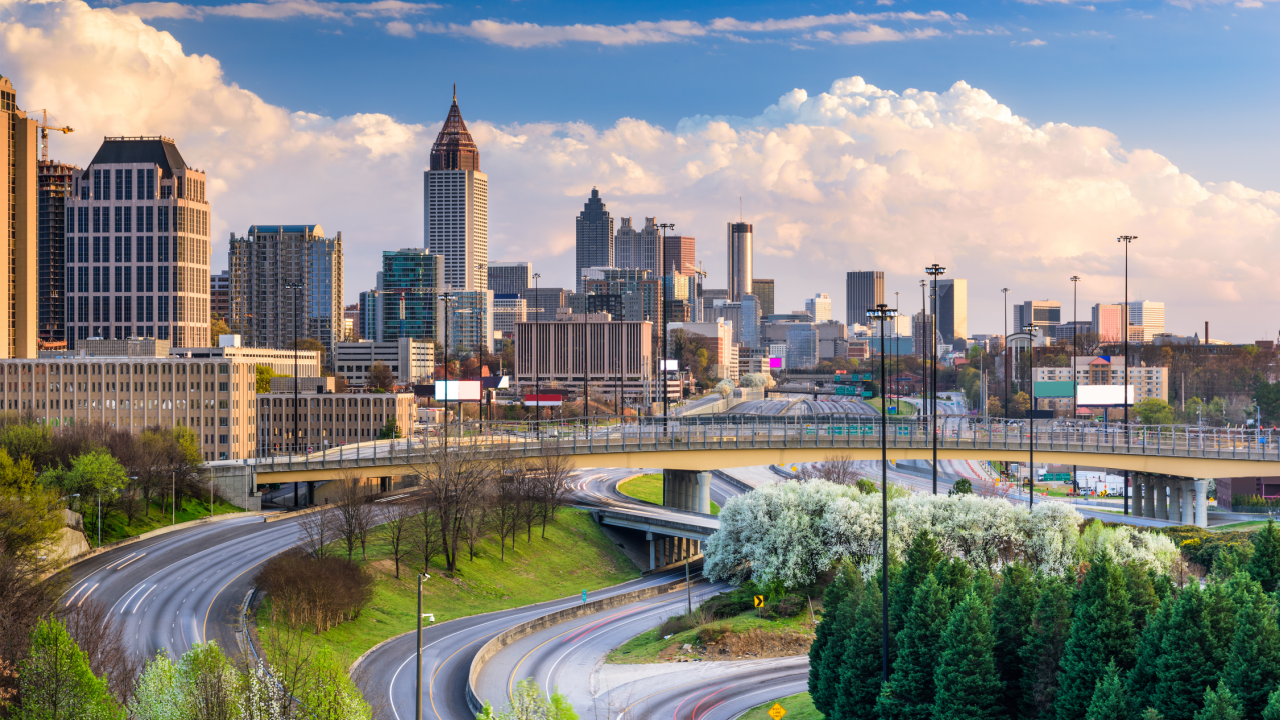 Atlanta skyline.