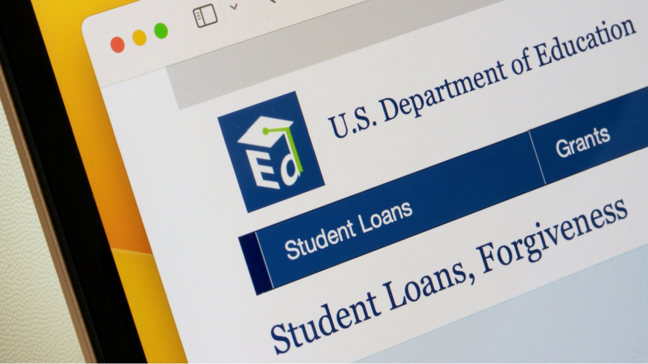 U.S. Department of Education student loan forgiveness webpage.